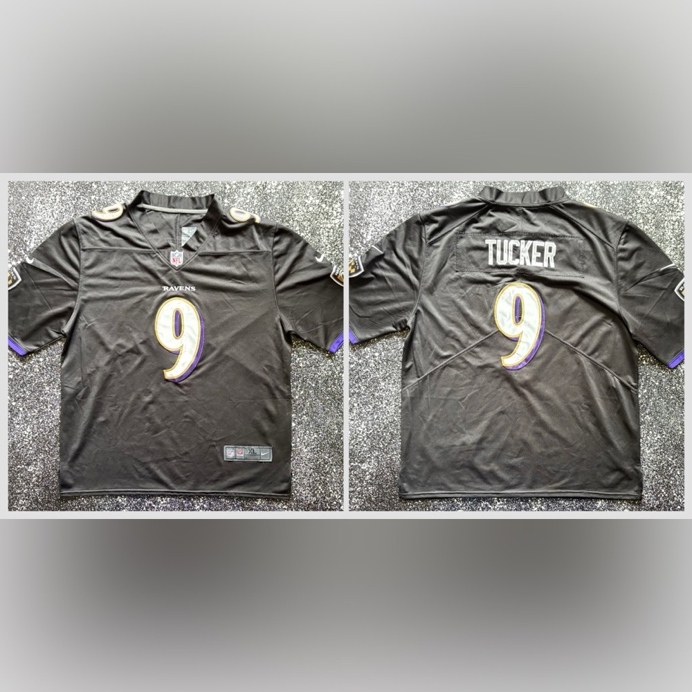 Justin Tucker #9 Baltimore Ravens NFL Nike on Field Jersey Size XL